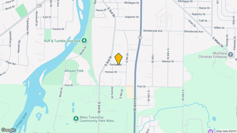 420 Decker St Mapa y Detalles de la Ubicación