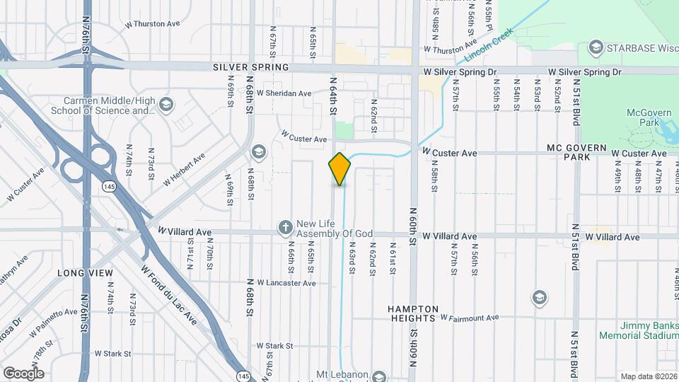 5268 N 64th St Map and Location Details