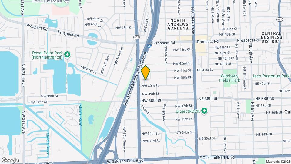 4030 NW 8th Terrace Map and Location Details