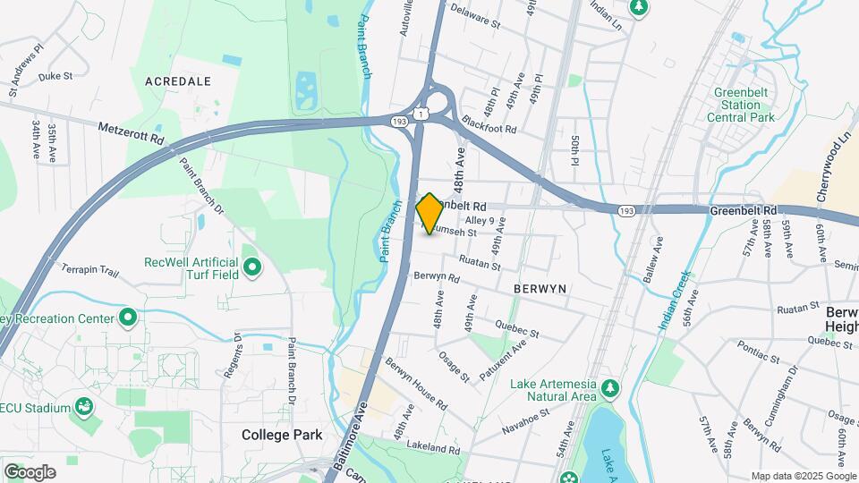 4707 Tecumseh St Map and Location Details