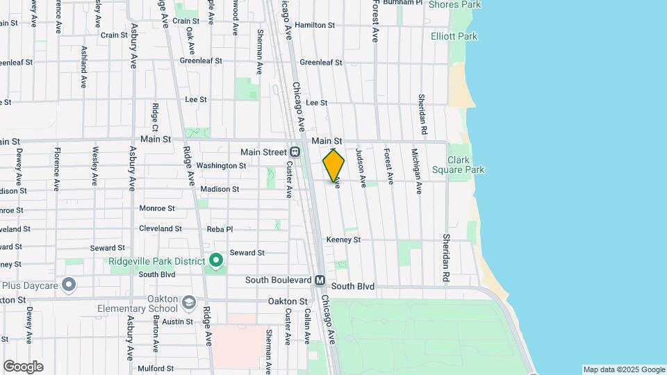 744 Hinman Ave Mapa y Detalles de la Ubicación