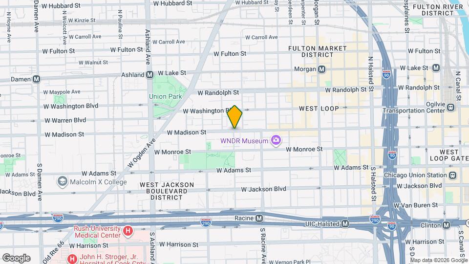 1297 W Madison St Map and Location Details