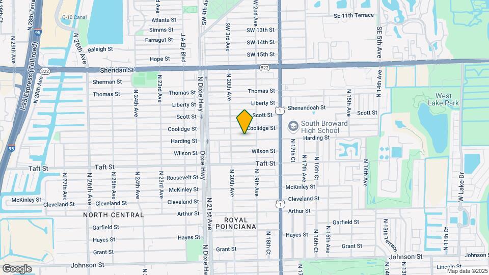 1921 Harding St Map and Location Details
