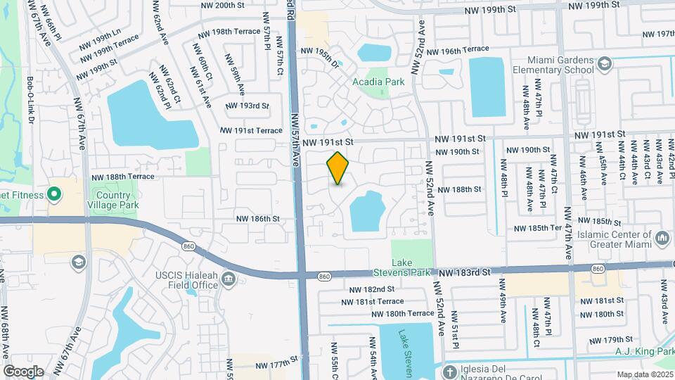 18642 NW 54th Pl Map and Location Details