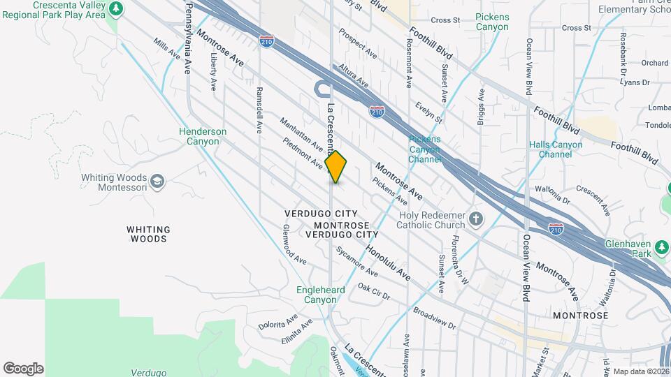 3906 La Crescenta Ave Map and Location Details