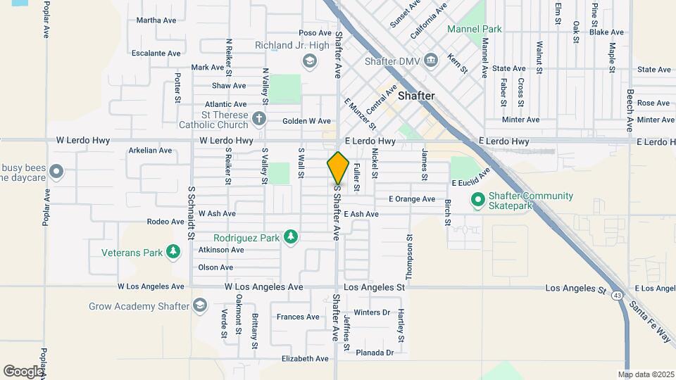 332 S Shafter Ave Mapa y Detalles de la Ubicación