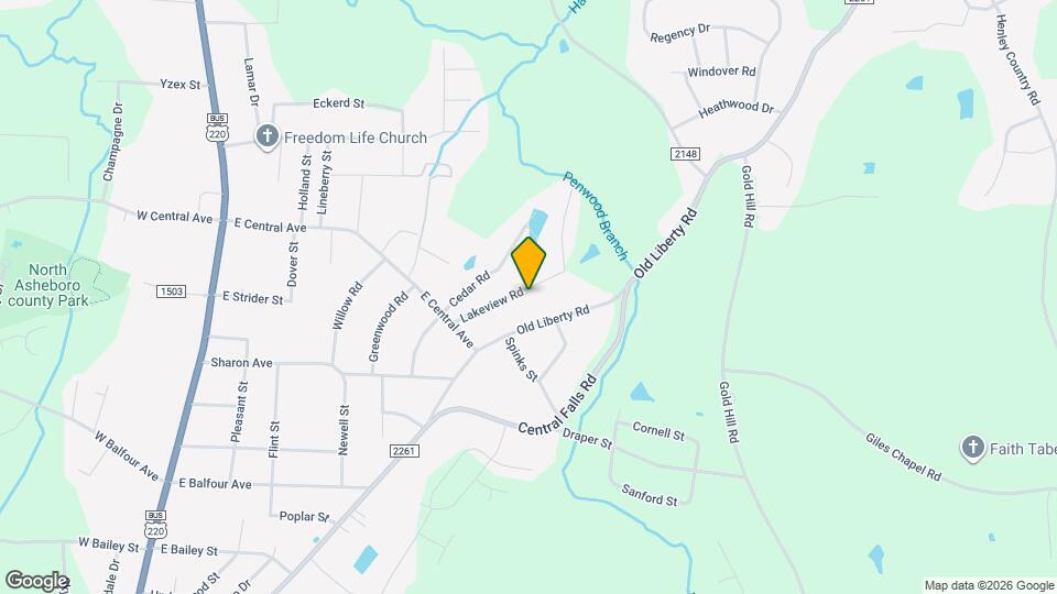 1970 Lakeview Rd Map and Location Details