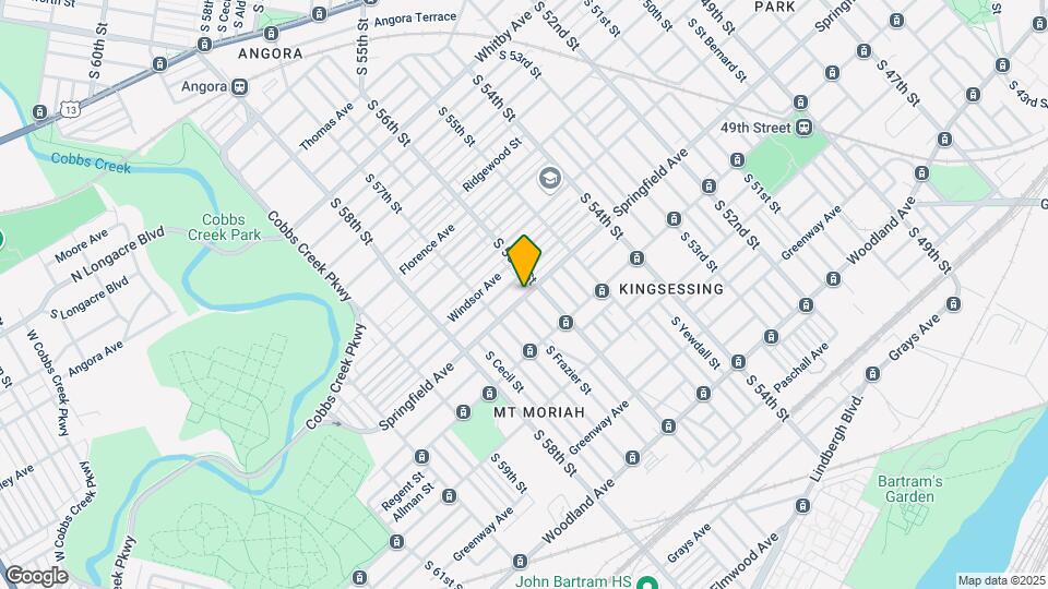 5617 Springfield Ave Map and Location Details