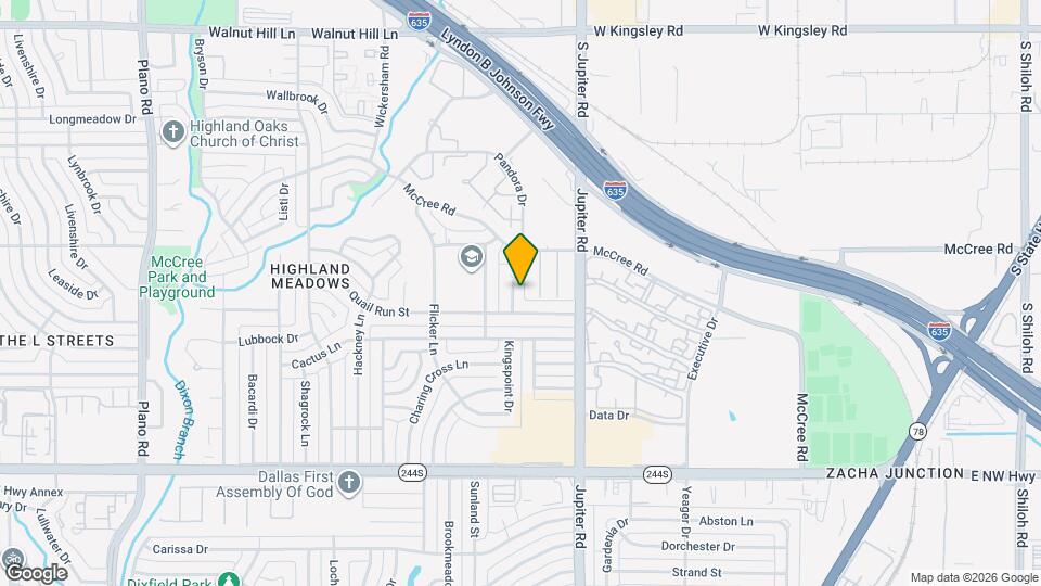 12814 Pandora Dr Map and Location Details