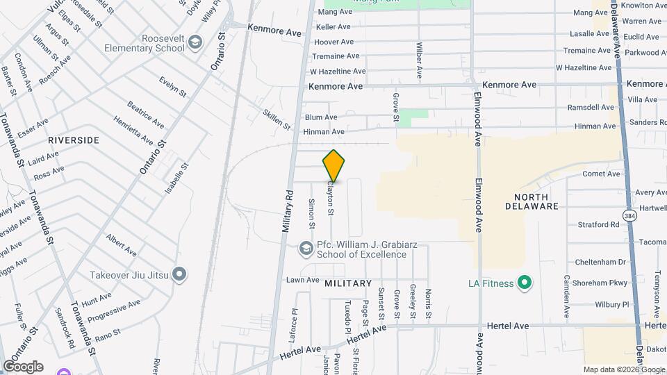 93 Clayton St Map and Location Details