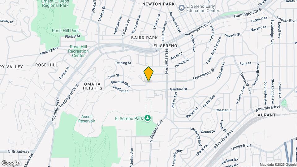 4772 Templeton Ave Mapa y Detalles de la Ubicación