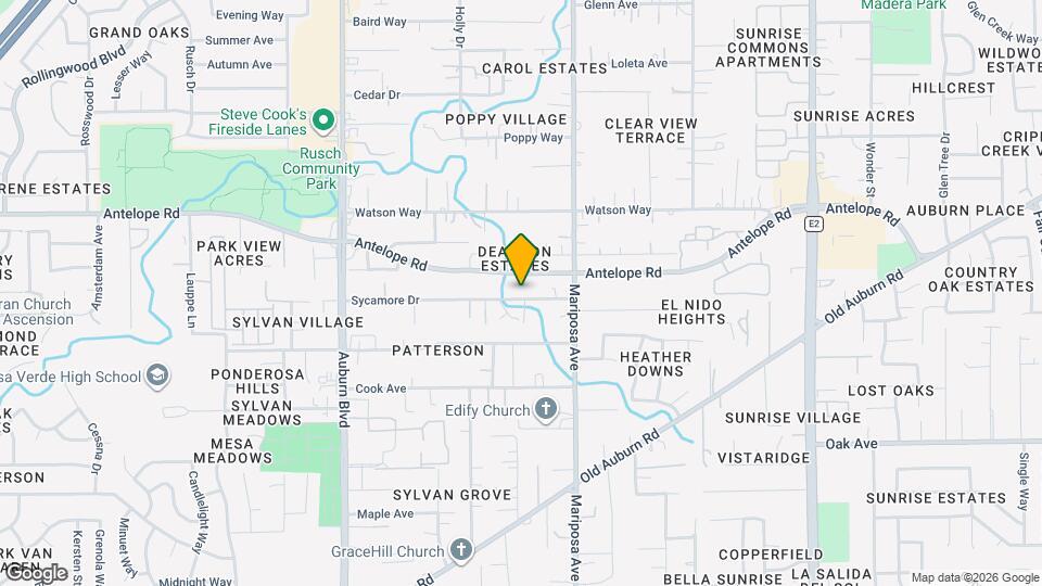 7677 Sycamore Dr Map and Location Details