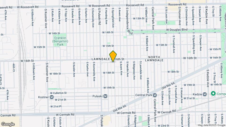 1616 S Springfield Ave Map and Location Details