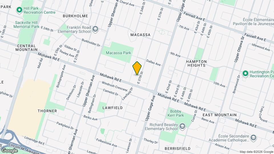 482 E 37th St Map and Location Details