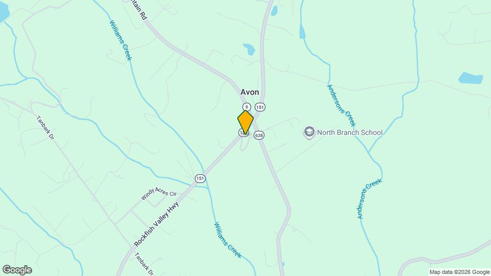 1867 Avon Rd Map and Location Details