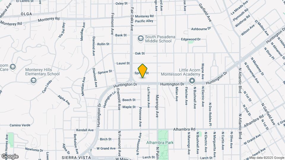 1620 Huntington Dr Map and Location Details
