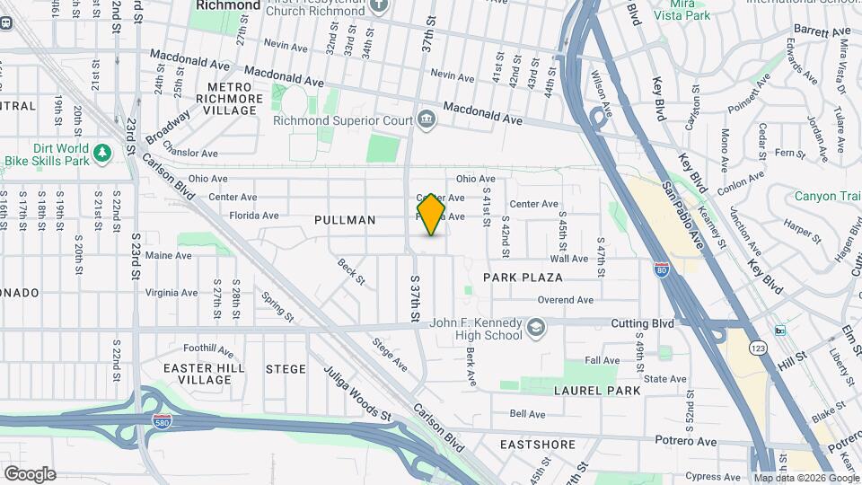 3800 Waller Ave Map and Location Details