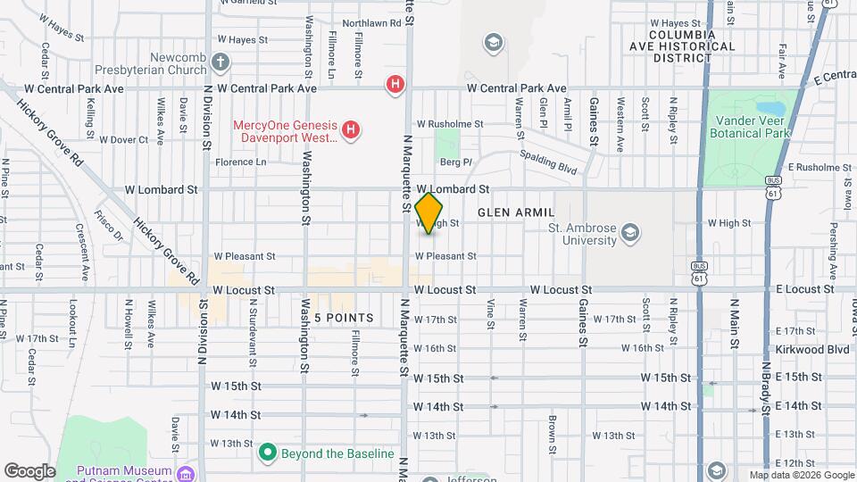 2018 Lillie Ave Map and Location Details