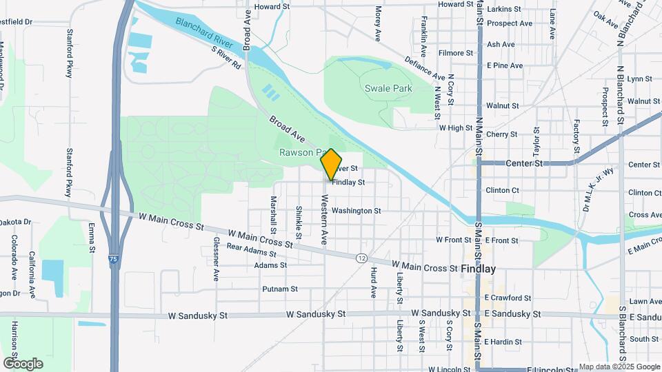603 Findlay St Map and Location Details