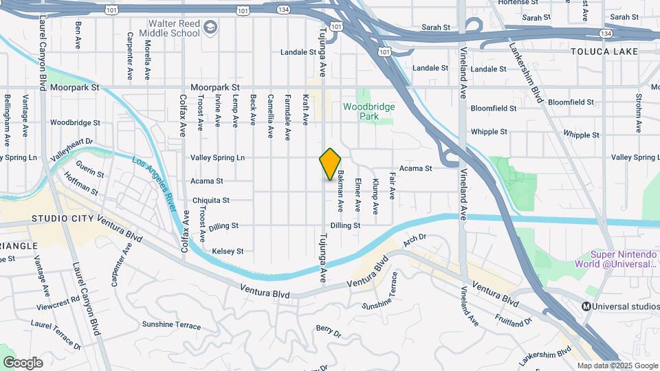 4208 Tujunga Ave Map and Location Details