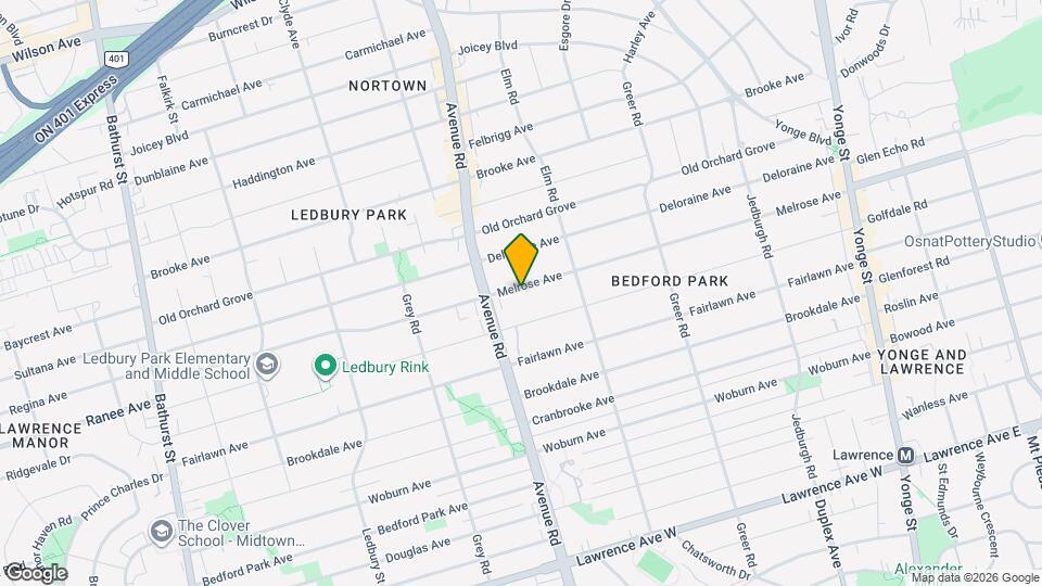 329 Melrose Ave Map and Location Details