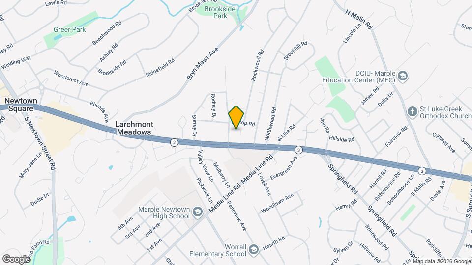 1 Radnor Dr Map and Location Details