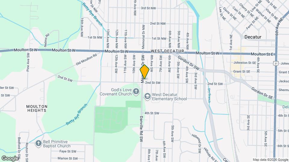 424 Memorial Dr SW Map and Location Details