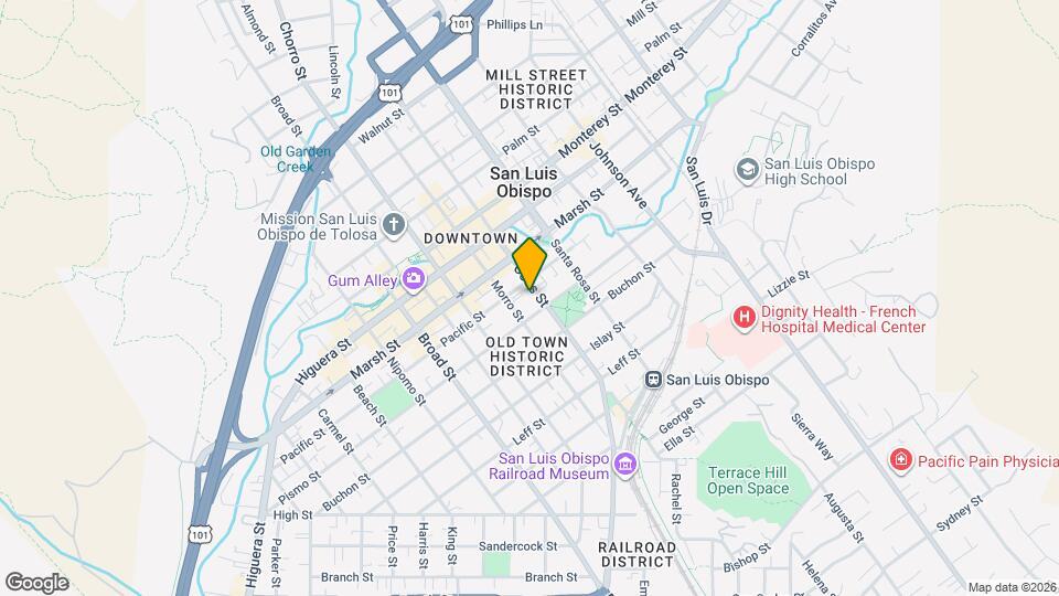 Pacific Courtyards Map and Location Details