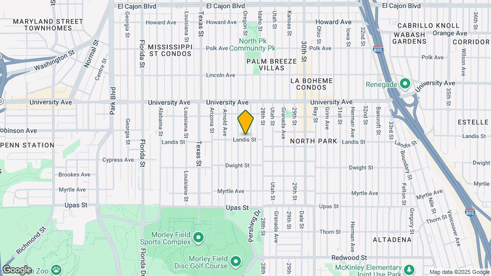 2628 Landis St Mapa y Detalles de la Ubicación