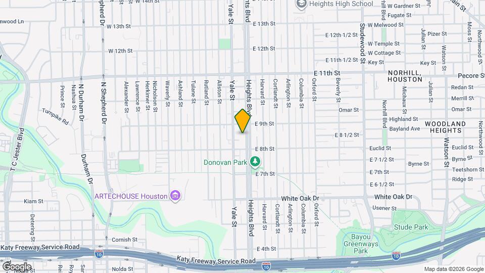 811 Heights Blvd Map and Location Details