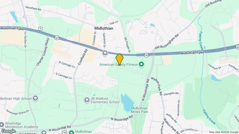 13349 Coalfield Station Ln Map and Location Details