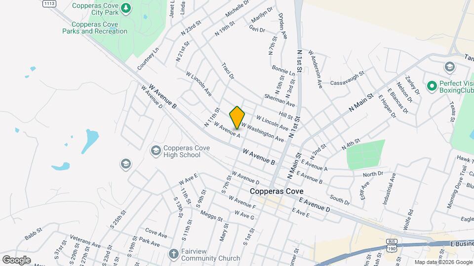 508 W Avenue A Map and Location Details