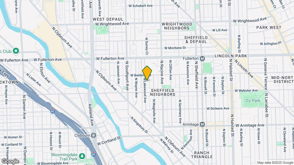 2235 N Lakewood Ave, Unit CS Map and Location Details