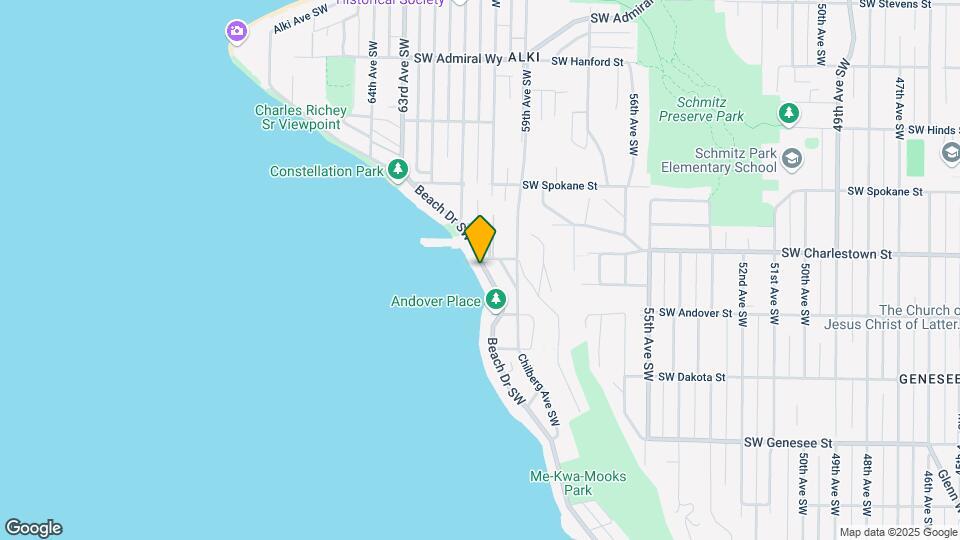 Alki Waterfront Duplex Map and Location Details