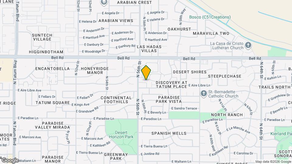 5624 E Kelton Ln, Unit Room 4 in 4B3B (Private Bathroom) Map and Location Details