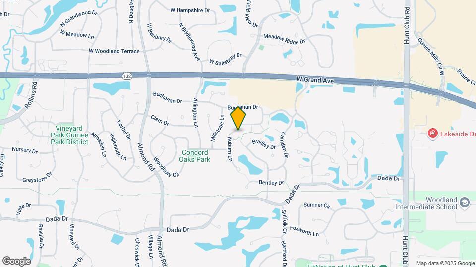 1553 Auburn Ln Map and Location Details