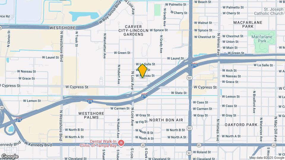 4107 W Grace St Map and Location Details