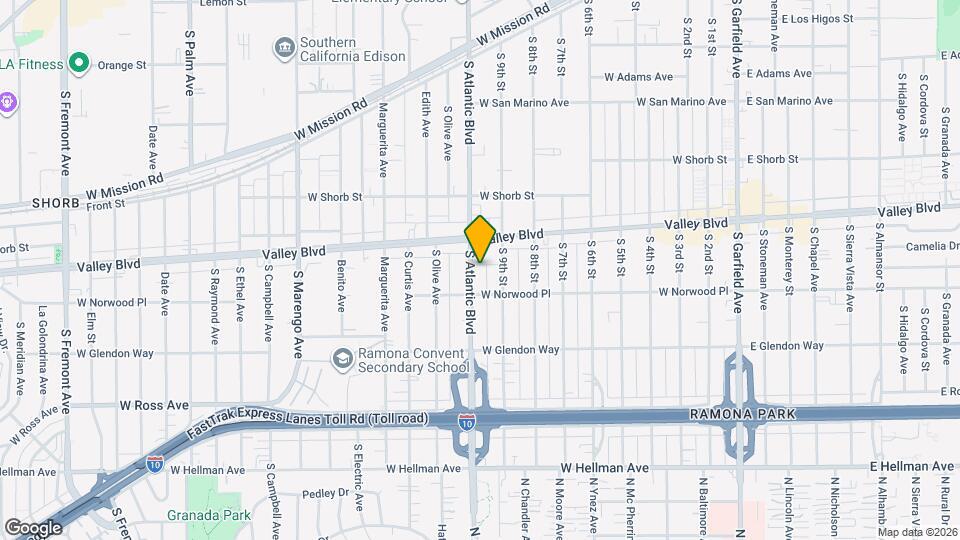 1504 S Atlantic Blvd, Unit B Mapa y Detalles de la Ubicación