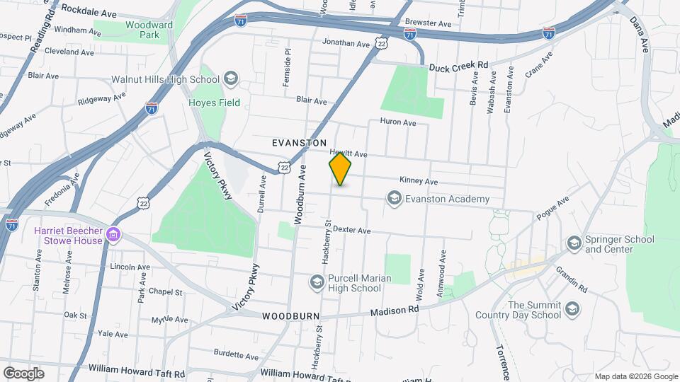 1710 Fairfax Ave, Unit 1710 Map and Location Details
