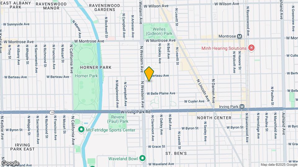 4132 N Claremont Ave Map and Location Details