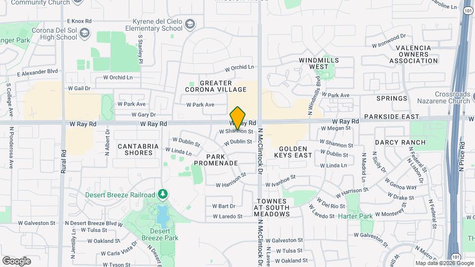 4105 W Shannon St Map and Location Details