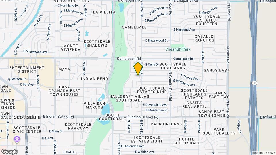 Scottsdale Park Place Mapa y Detalles de la Ubicación