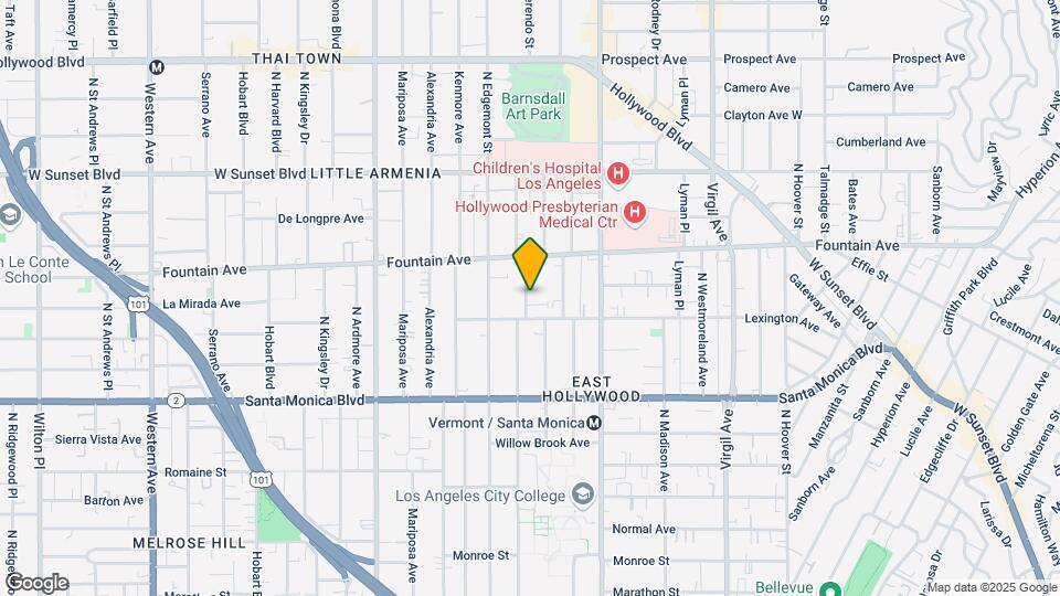 1218 N Berendo St Mapa y Detalles de la Ubicación