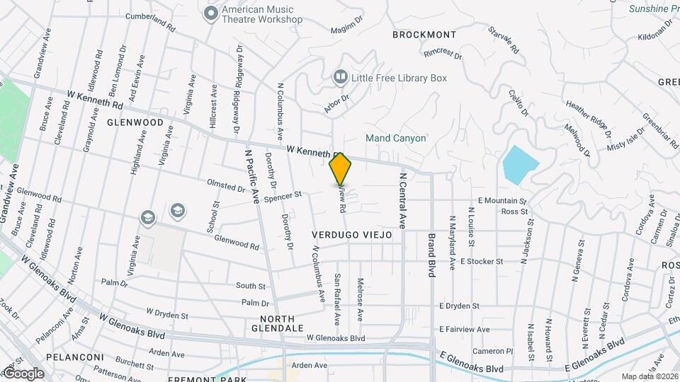 1401 Valley View Rd Map and Location Details