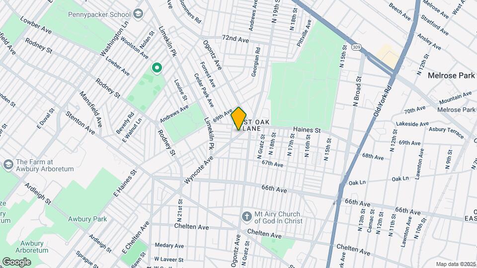 6818 Wyncote Ave Map and Location Details