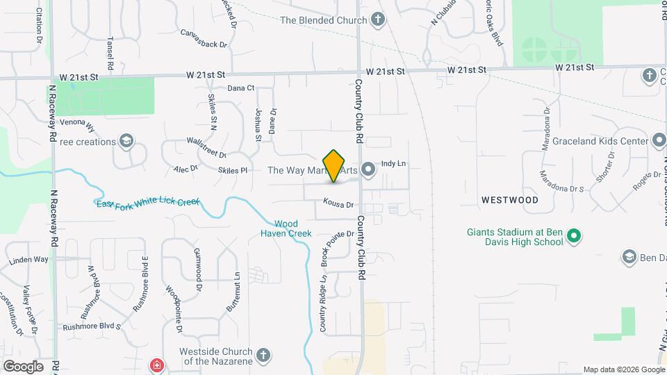 8341 Country Club Blvd Map and Location Details