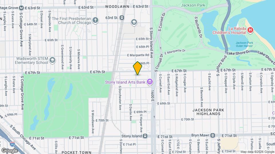 6721 S Blackstone Ave Map and Location Details