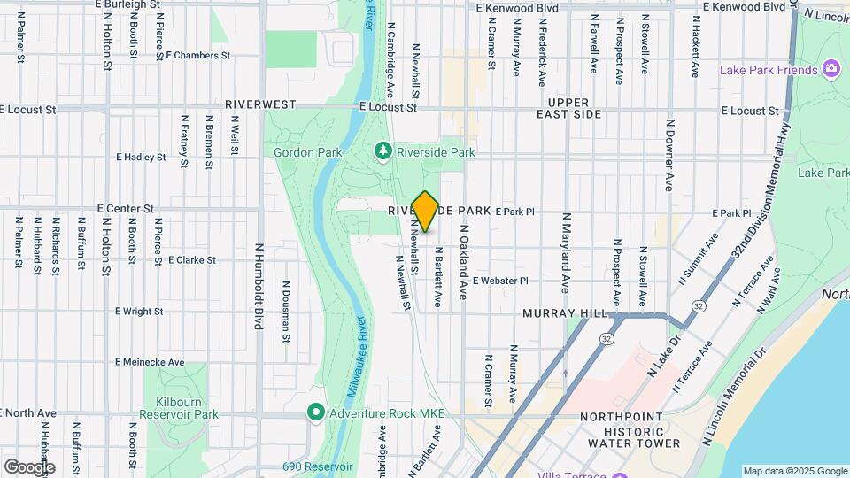 1614 E Belleview Pl, Unit Upper Map and Location Details