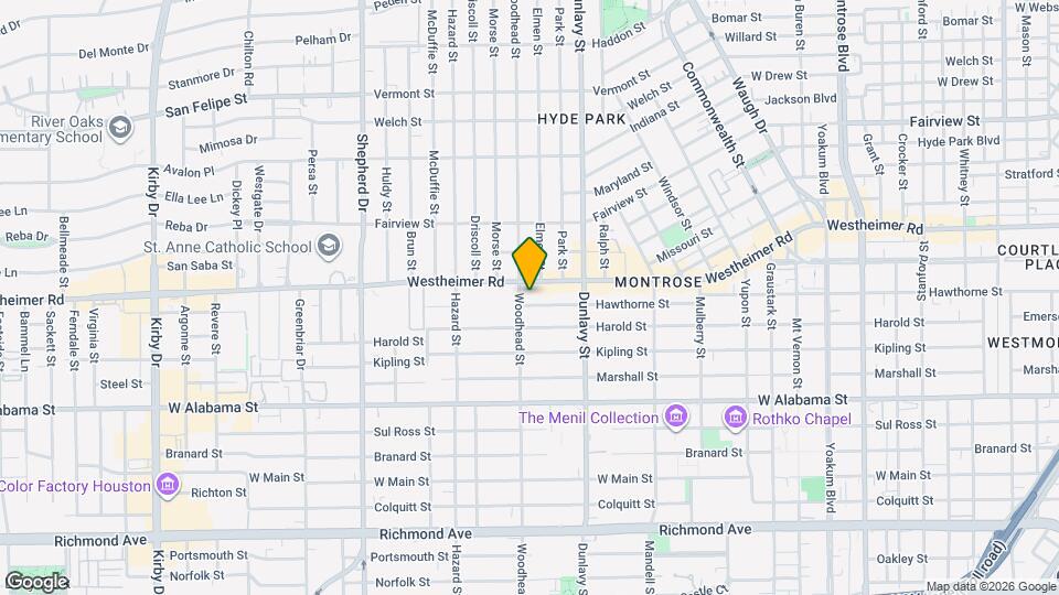 1754 Hawthorne St Map and Location Details