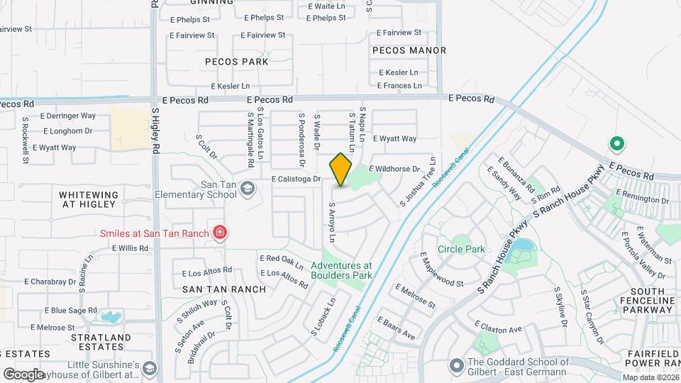 3725 E Sandy Way Map and Location Details